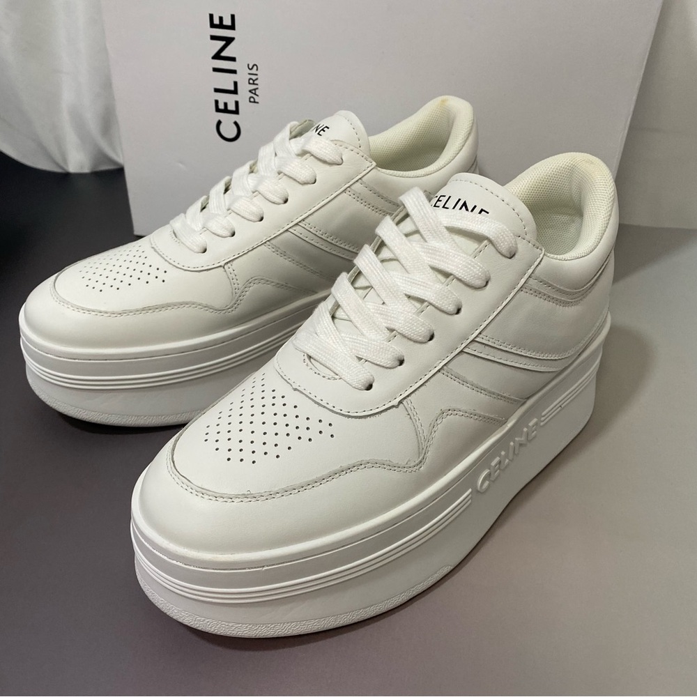 Celine Women's White Platform Sneakers